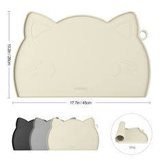 Coomazy feeding mat texture closeup highlights durable silicone that resists stains.