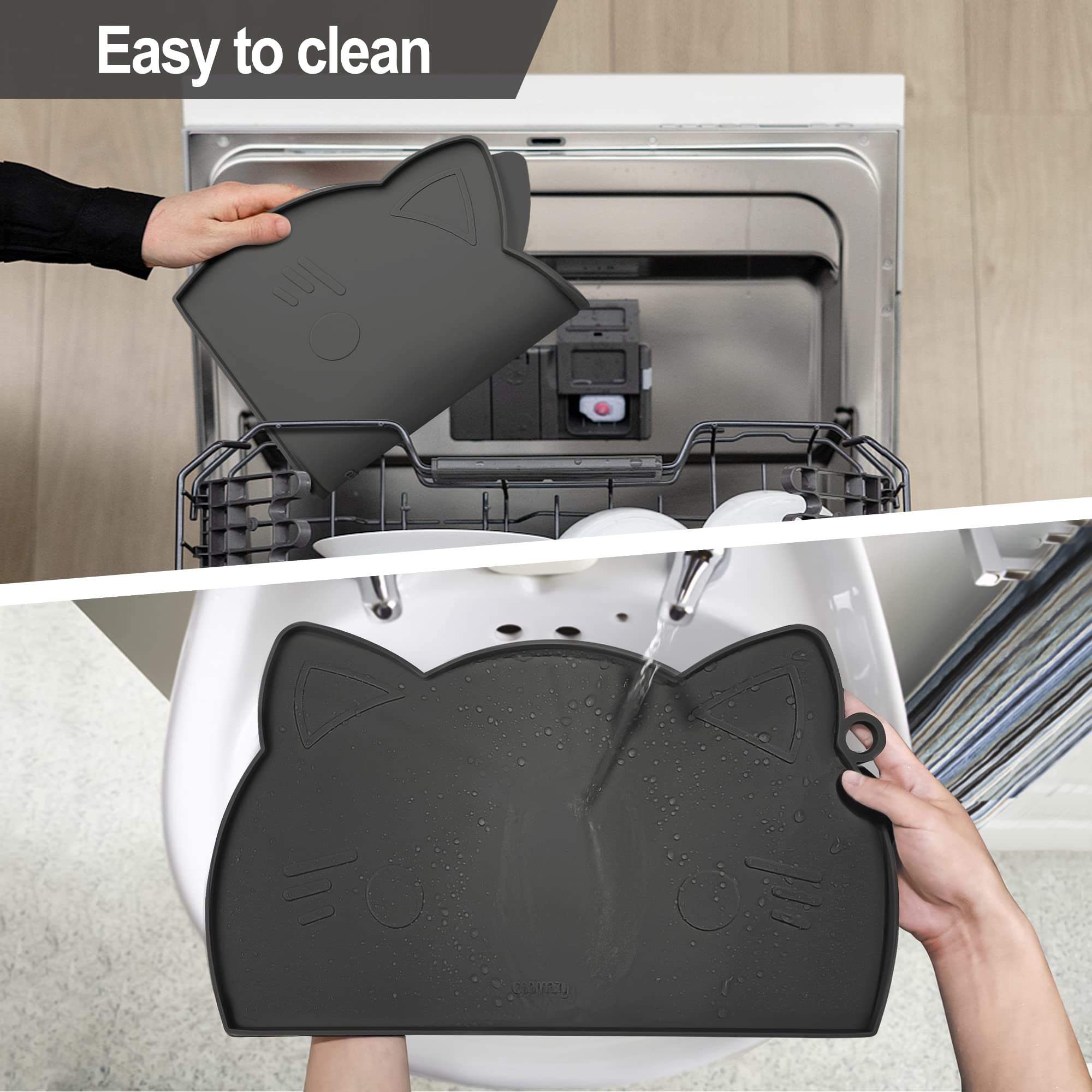 Coomazy easy-clean silicone surface resists stains and odors.