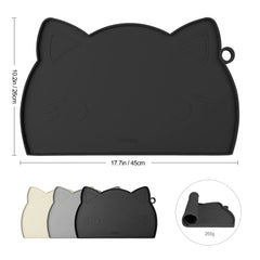 Coomazy feeding mat with non-slip bottom keeps bowls steady.