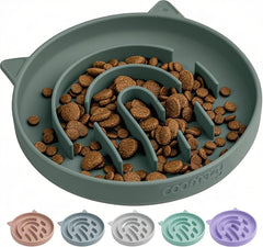 Coomazy slow-feeder dog bowl maze-bottom slows eating and entertains dogs.
