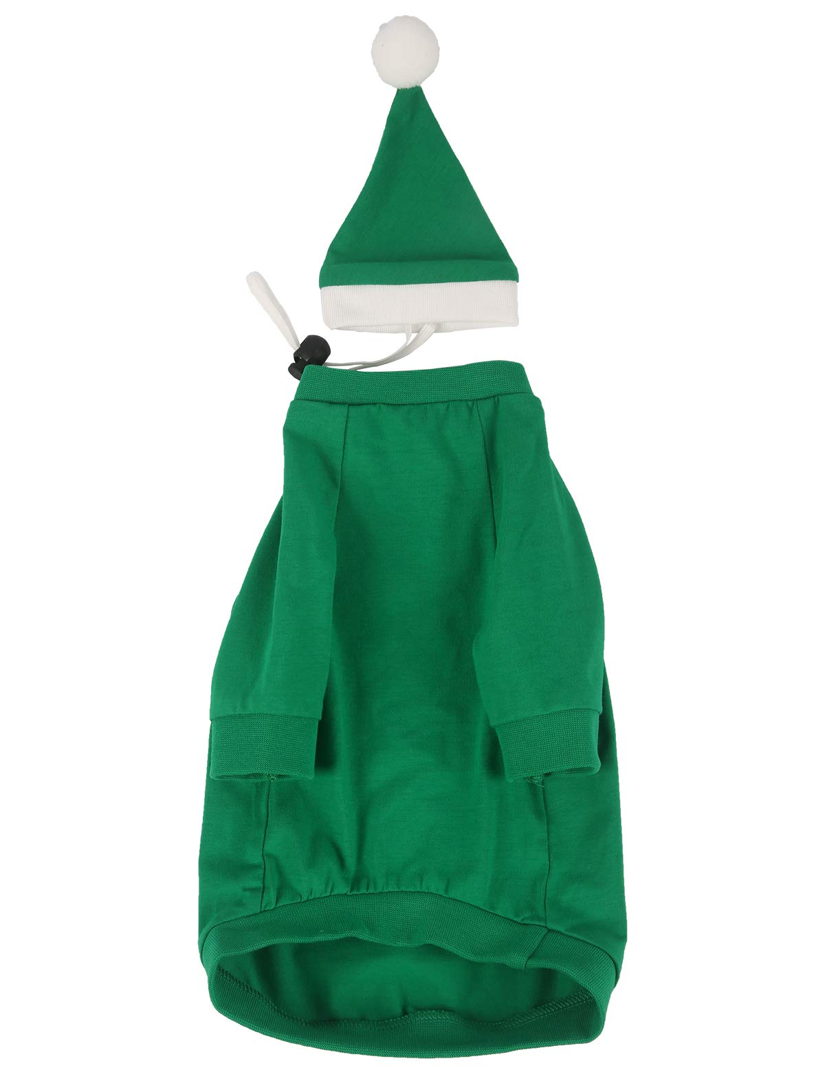 Coomour Christmas elf hat detail on pet, festive look for photo shoots.