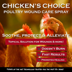 Coop Care Bumblefoot treatment spray targeting chicken foot