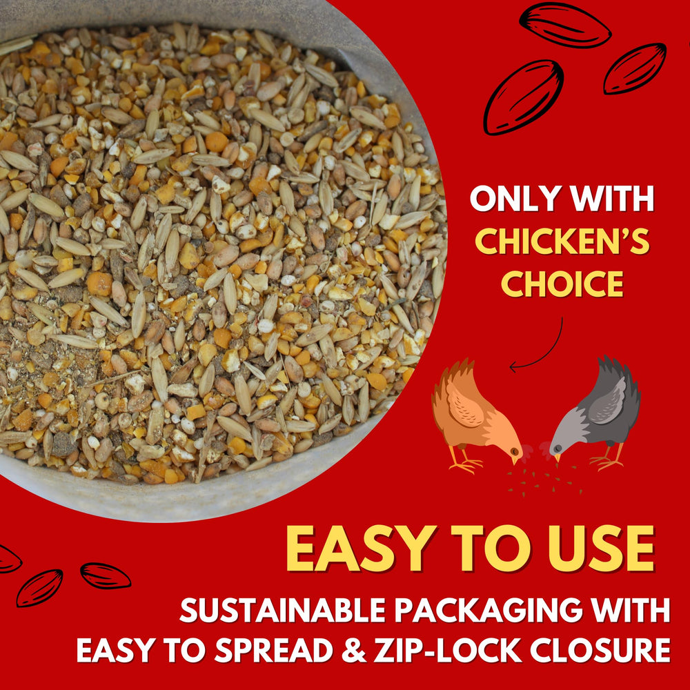 Crunchy texture closeup of Coop Care premium chicken treat for flock enjoyment