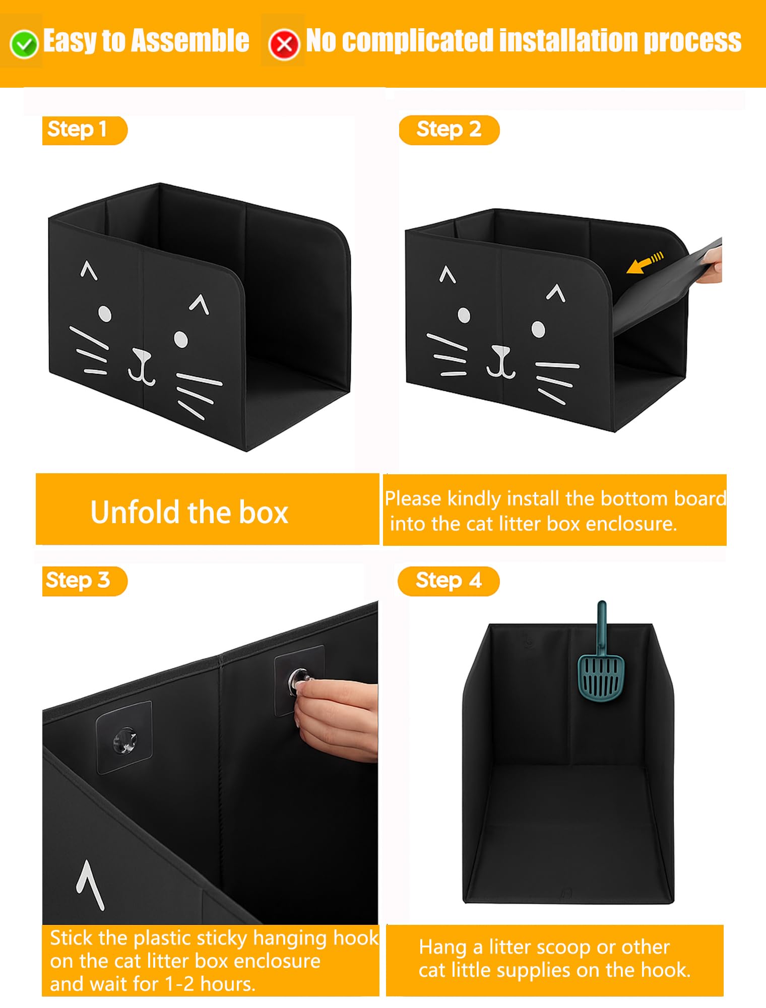 Coorganisers anti-leakage design reduces mess around the litter area.