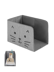 Coorganisers waterproof cat litter box enclosure open design setup improves space and comfort for cats