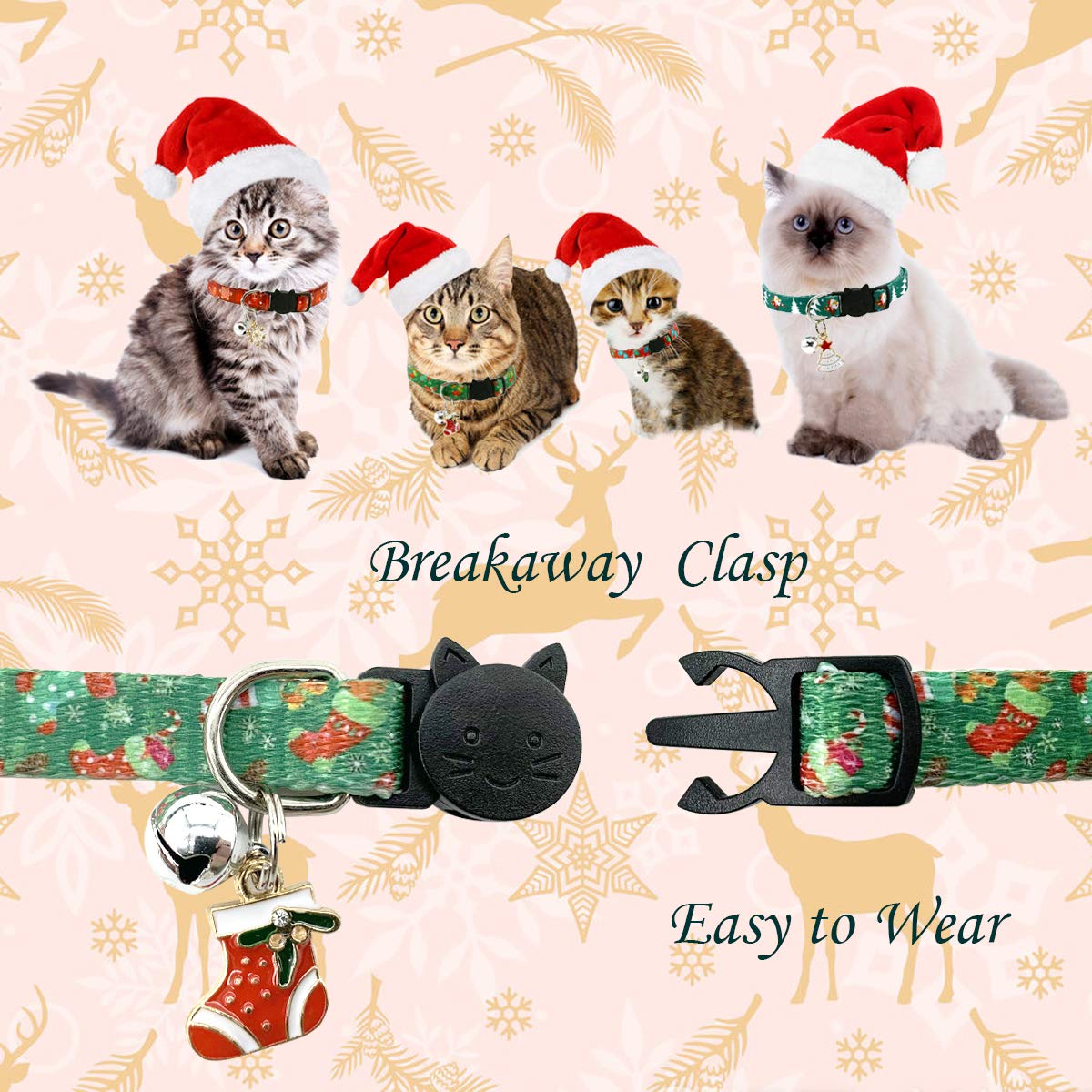 CooShou breakaway clasp close-up on nylon collar