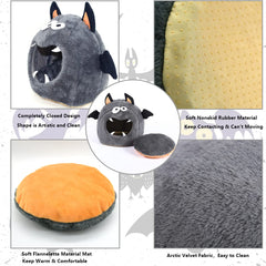 CooShou Monster warm house on floor, demonstrates stable placement.