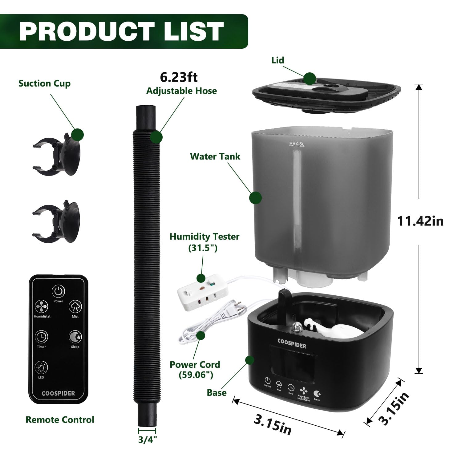 COOSPIDER 1 year warranty ensures support and peace of mind