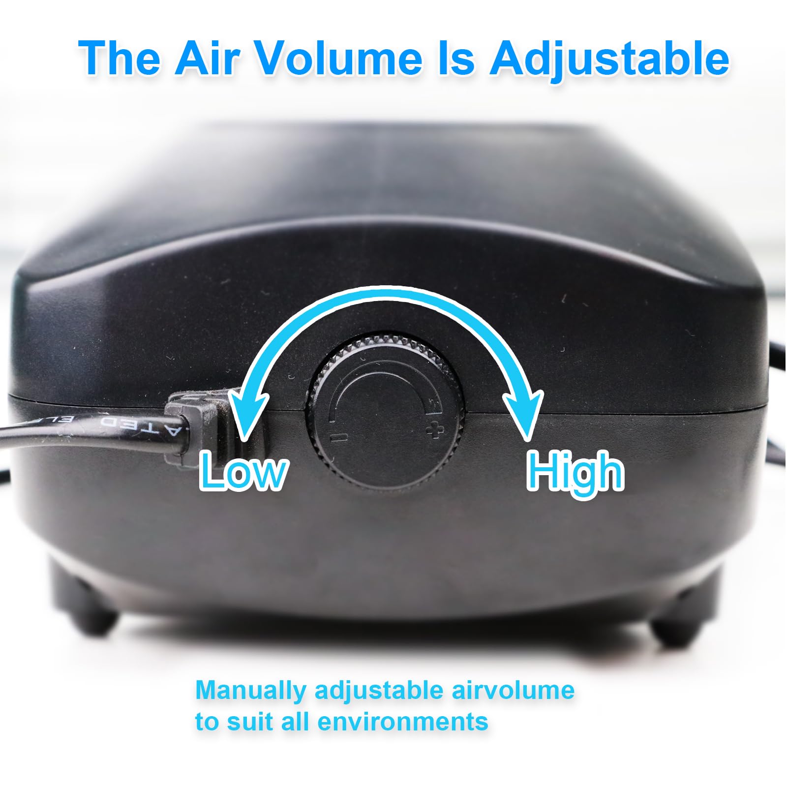 COOSPIDER Air stone diffuser included for even bubbles and oxygenation.
