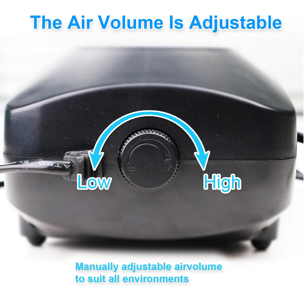 COOSPIDER Air stone diffuser included for even bubbles and oxygenation.