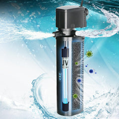 COOSPIDER aquarium filter front view enhances water flow for large tanks.