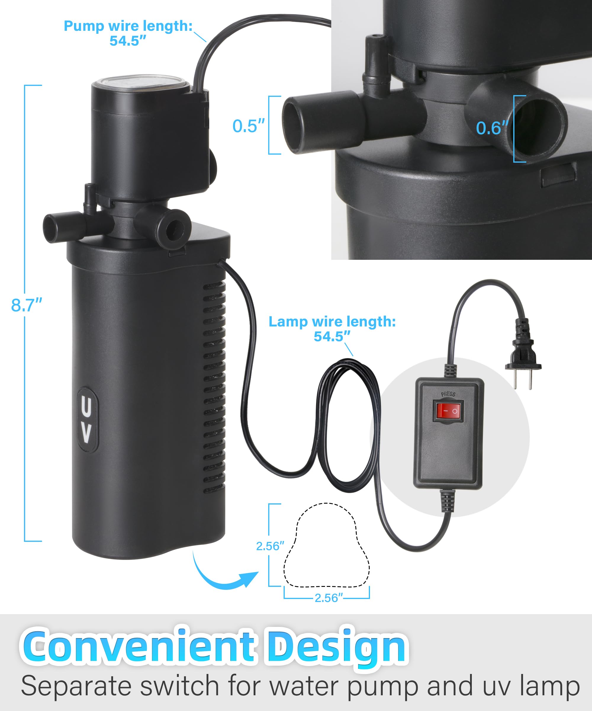 COOSPIDER no-water-leaks design minimizes spills in indoor setups.