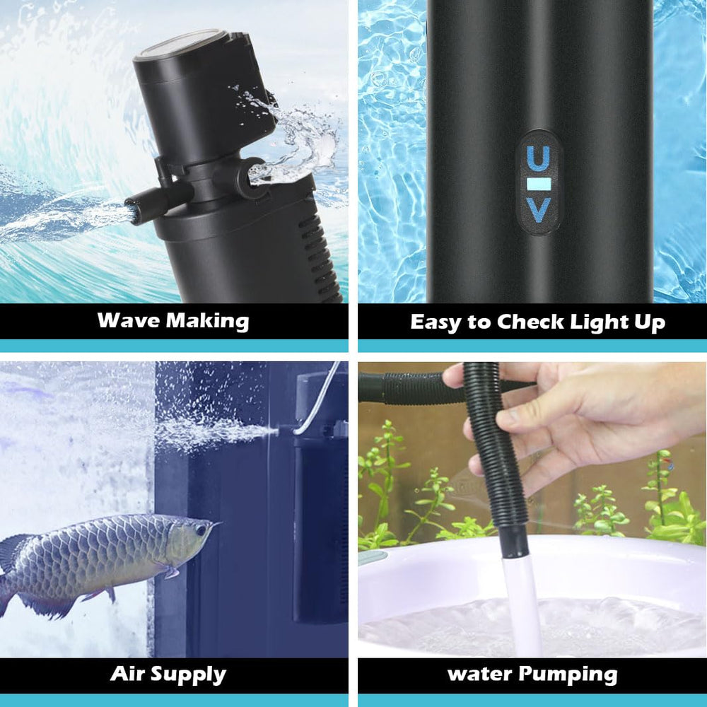 COOSPIDER separate switches for filtration and lighting shown on unit