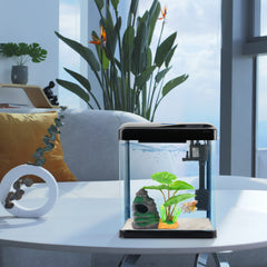 COOSPIDER Betta Tank whisper-quiet 3-in-1 filter maintains clear water