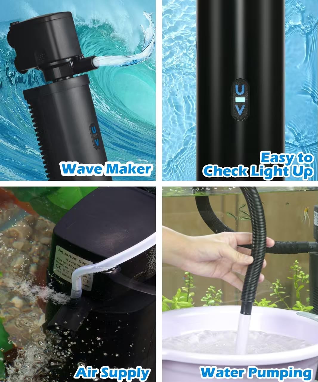 Built-in sponge on COOSPIDER filter enhances filtration and debris capture