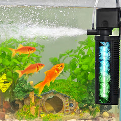 COOSPIDER Goldfish Filter with internal submersible pump for 20-75 gallon tanks