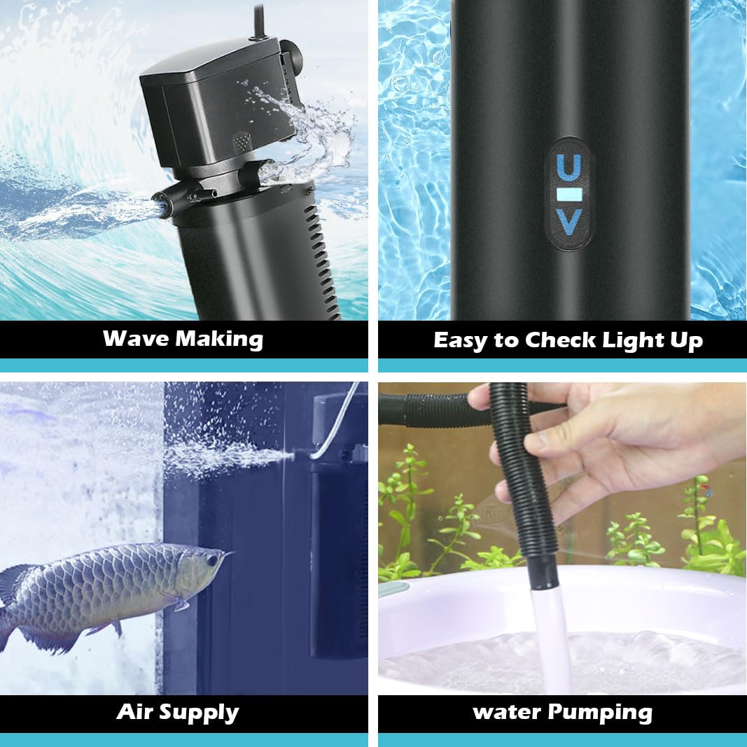 COOSPIDER green-water-smell-reduction helps keep tank aroma fresher during filtration.