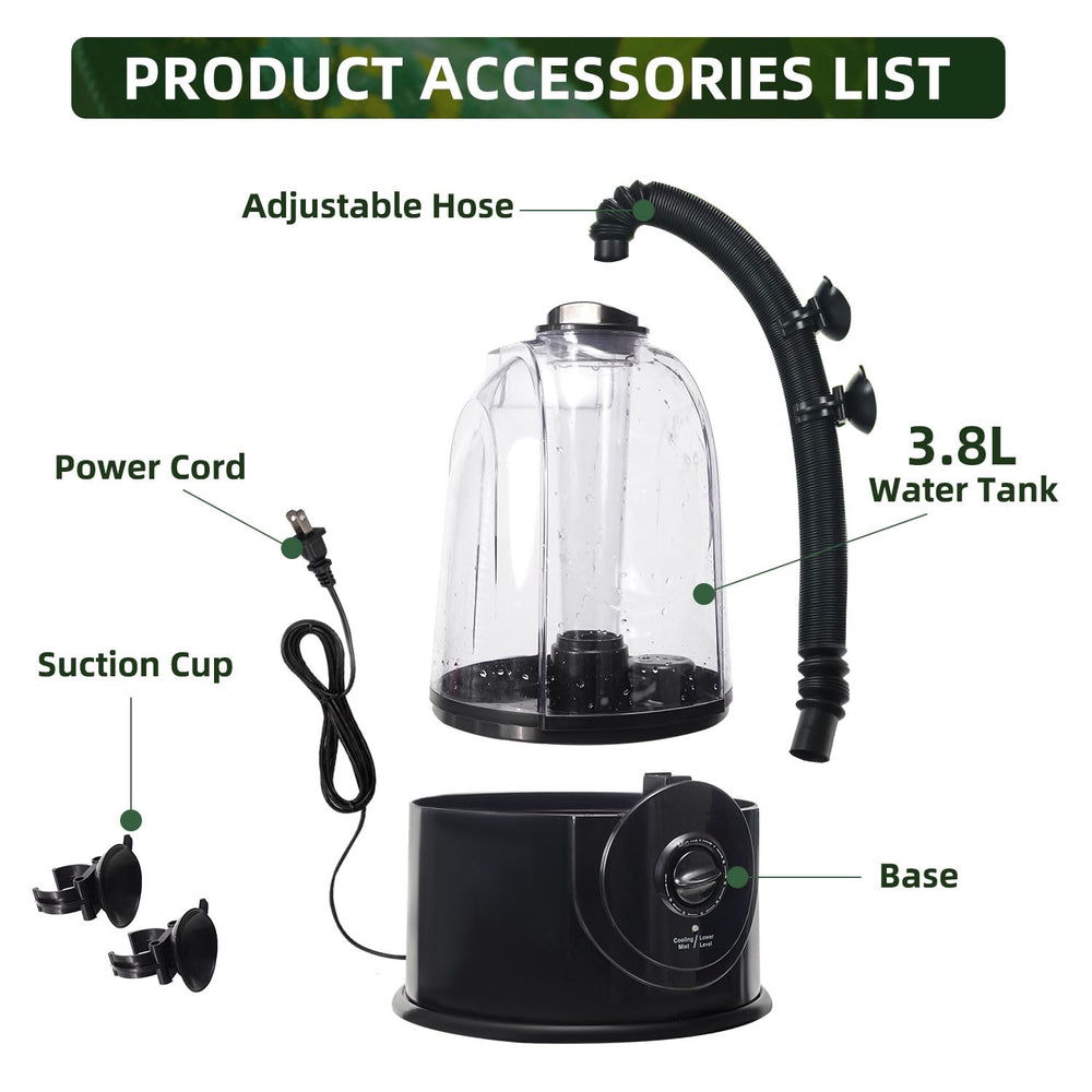 COOSPIDER quiet operation protects nocturnal inhabitants during misting.