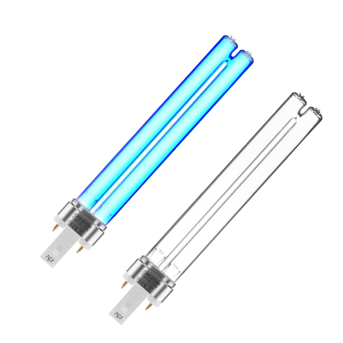 Coospider-Repta 2pack 13W UV bulbs for pond clarification and algae control.