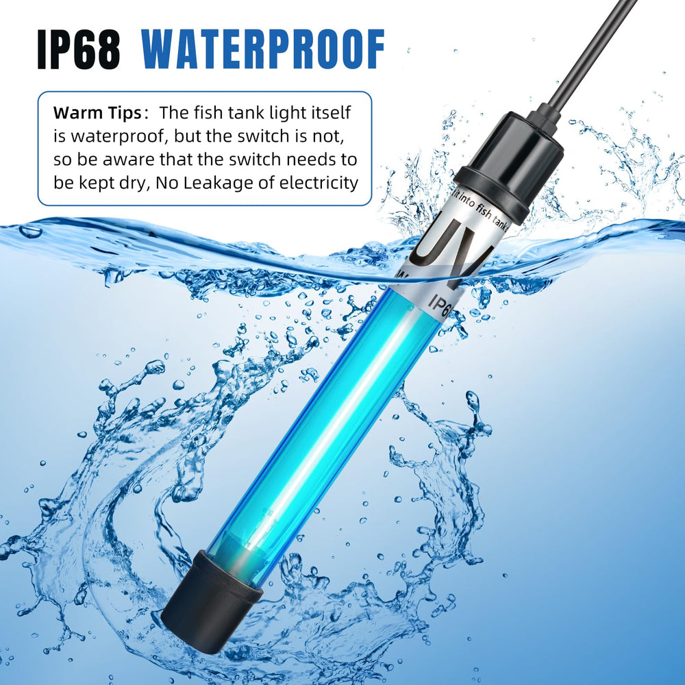 Coospider-Repta 7W UV light works with freshwater and saltwater setups.