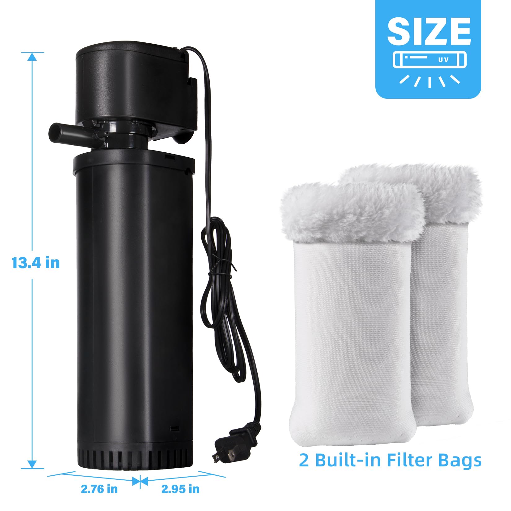 coospider-repta bottom suction filtration captures waste and reduces buildup