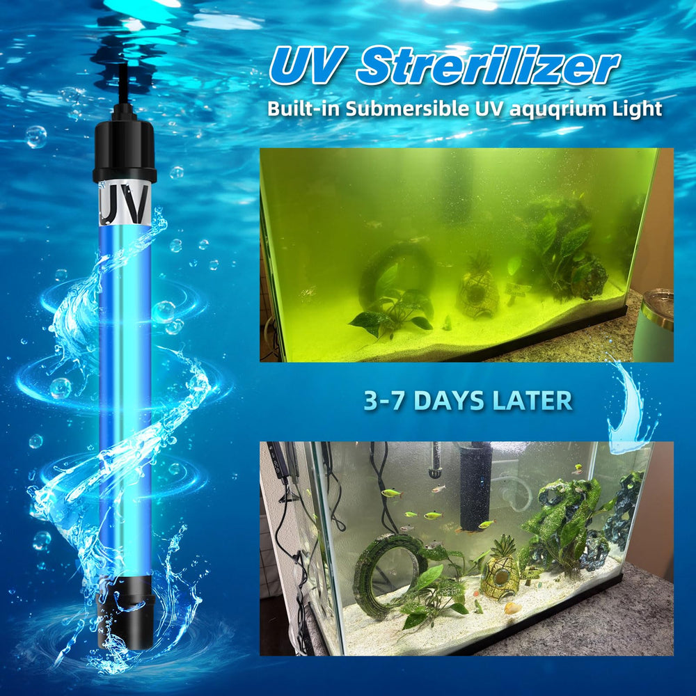Coospider-repta deodorization with UV light supports a fresher tank atmosphere.