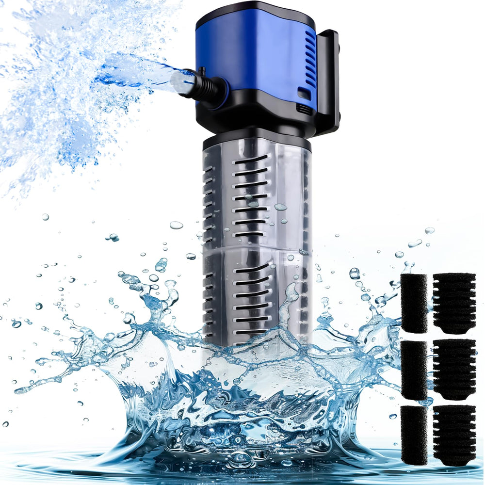 coospider-repta aquarium filter front view shows 660 GPH power for large tanks