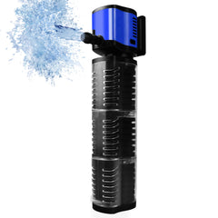 Coospider-Repta internal filter powers 75–200 gallon tanks with robust 400 GPH flow.
