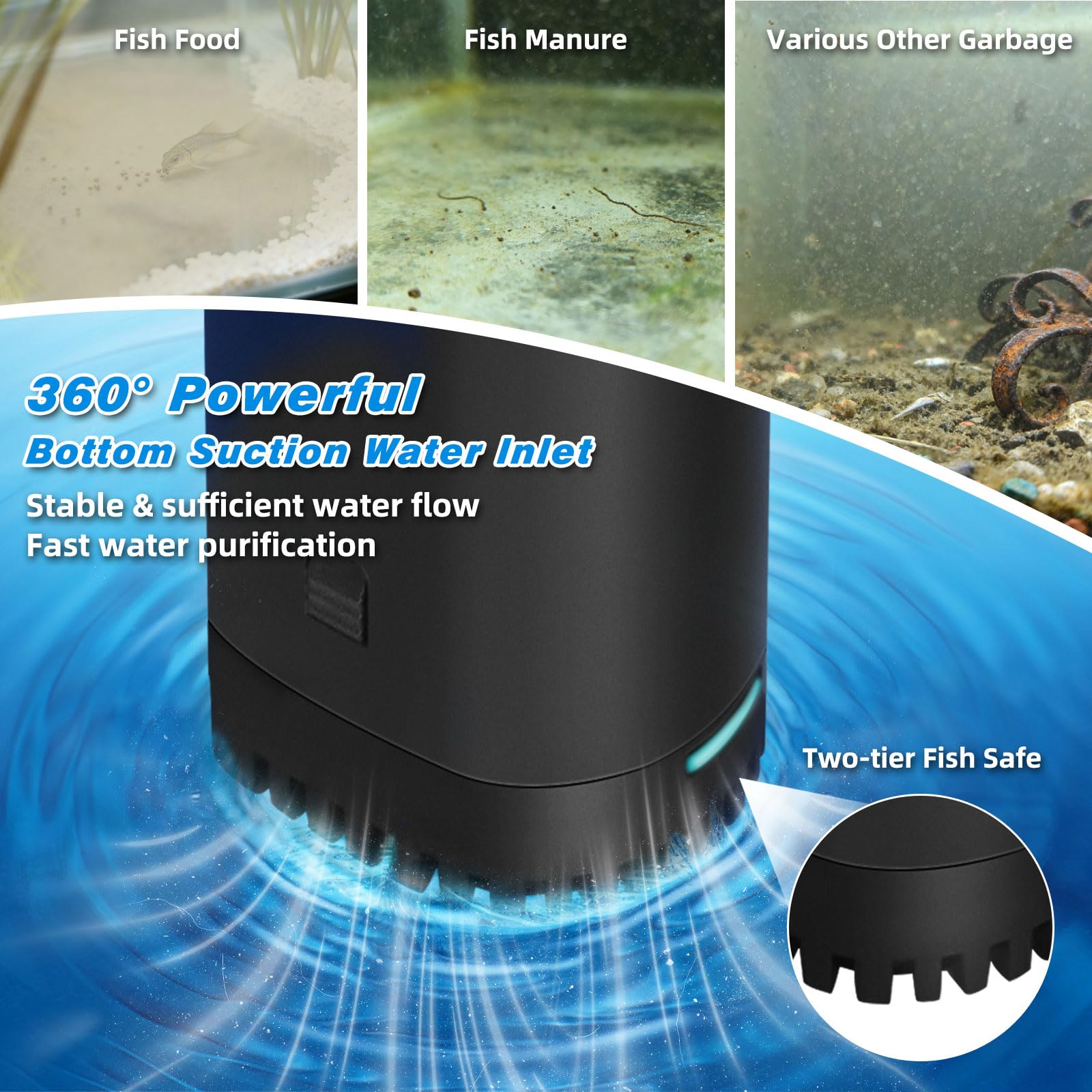 Coospider-repta sock-filter closeup capturing fine particles effectively.