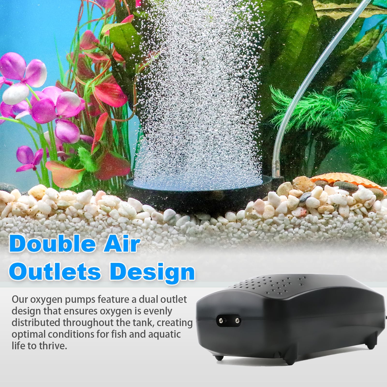 COOSPIDER Upgrade 8W pump flow-control knob enables customizable oxygen massage.