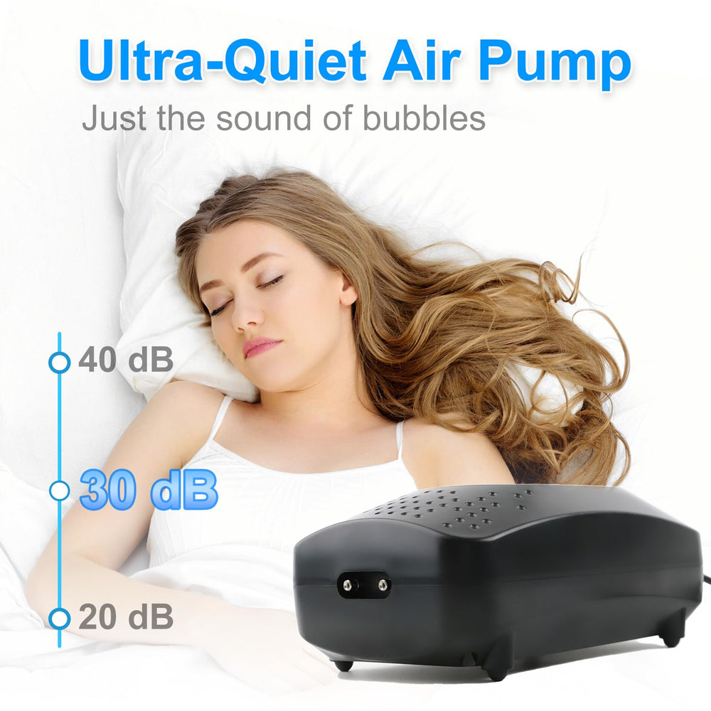 COOSPIDER Upgrade 8W pump magnetic suspension design minimizes vibrations for peaceful viewing.