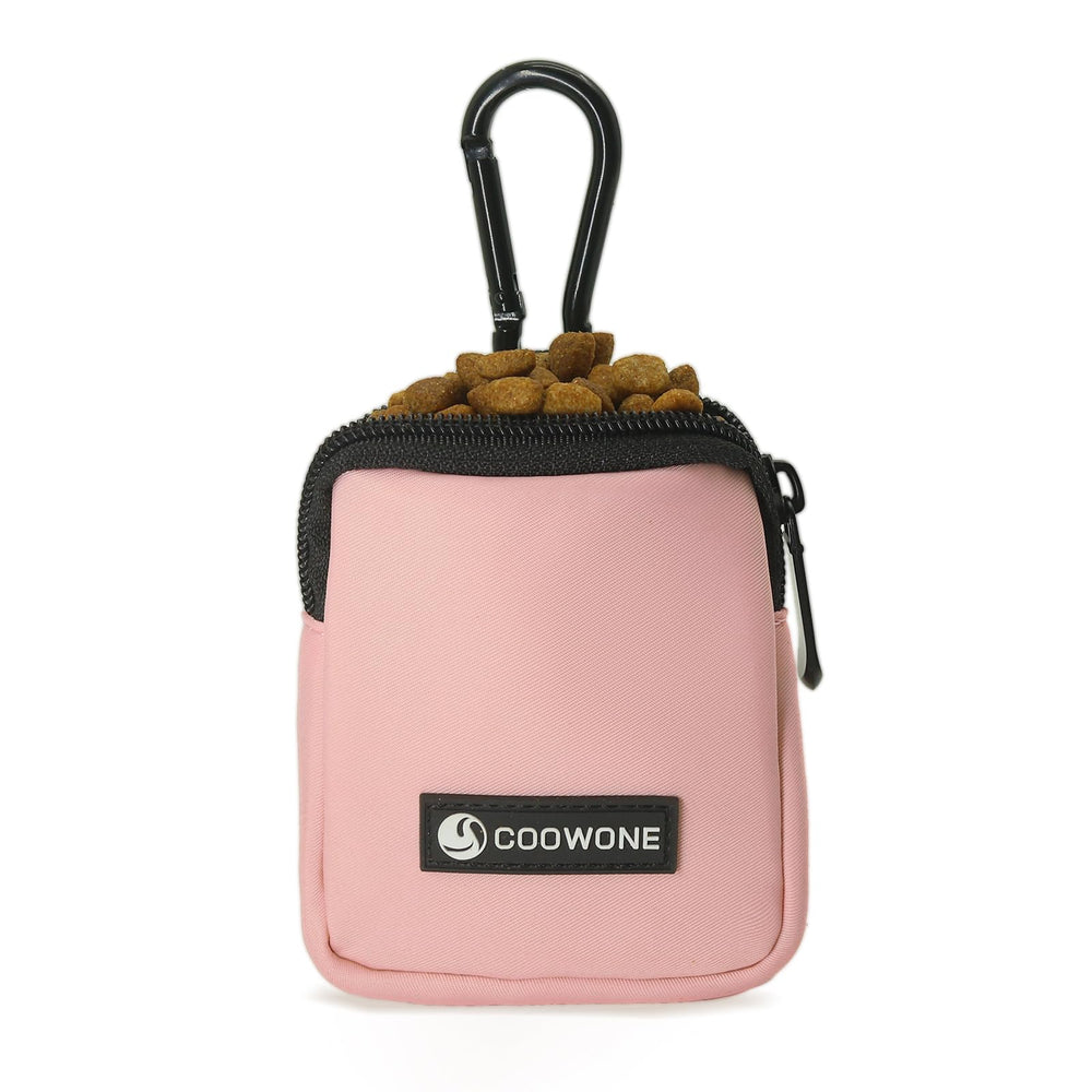 COOWONE dog treat pouch compact size ready for training on the go.