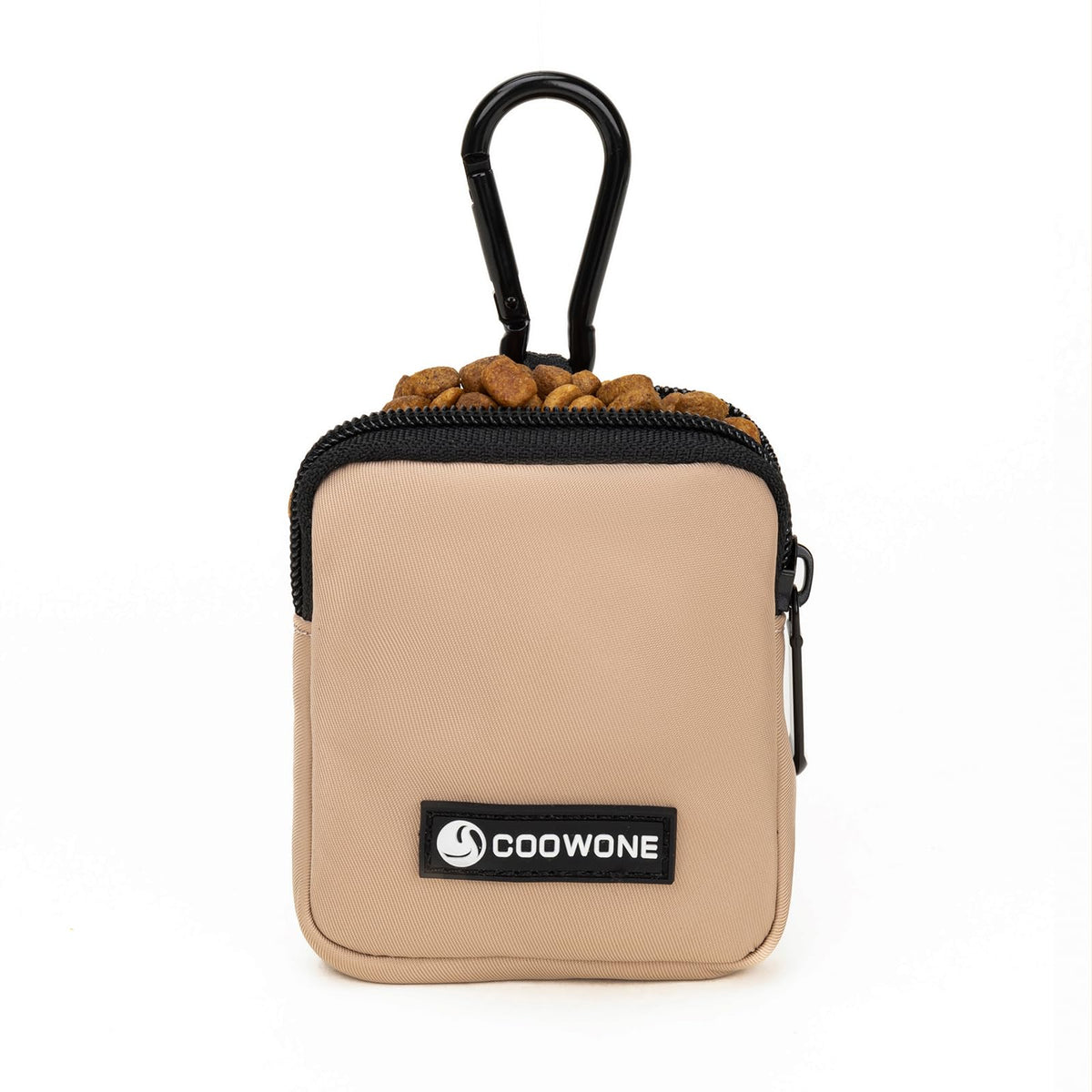 COOWONE dog treat pouch compact-size design fits pockets for on-the-go rewards.