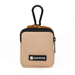COOWONE dog treat pouch compact-size design fits pockets for on-the-go rewards.