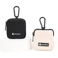 COOWONE dog treat pouch compact size shown, great for easy access on walks.