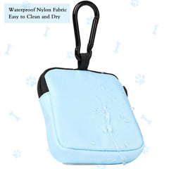 COOWONE dog treat pouch metal zip closure prevents spills during walks