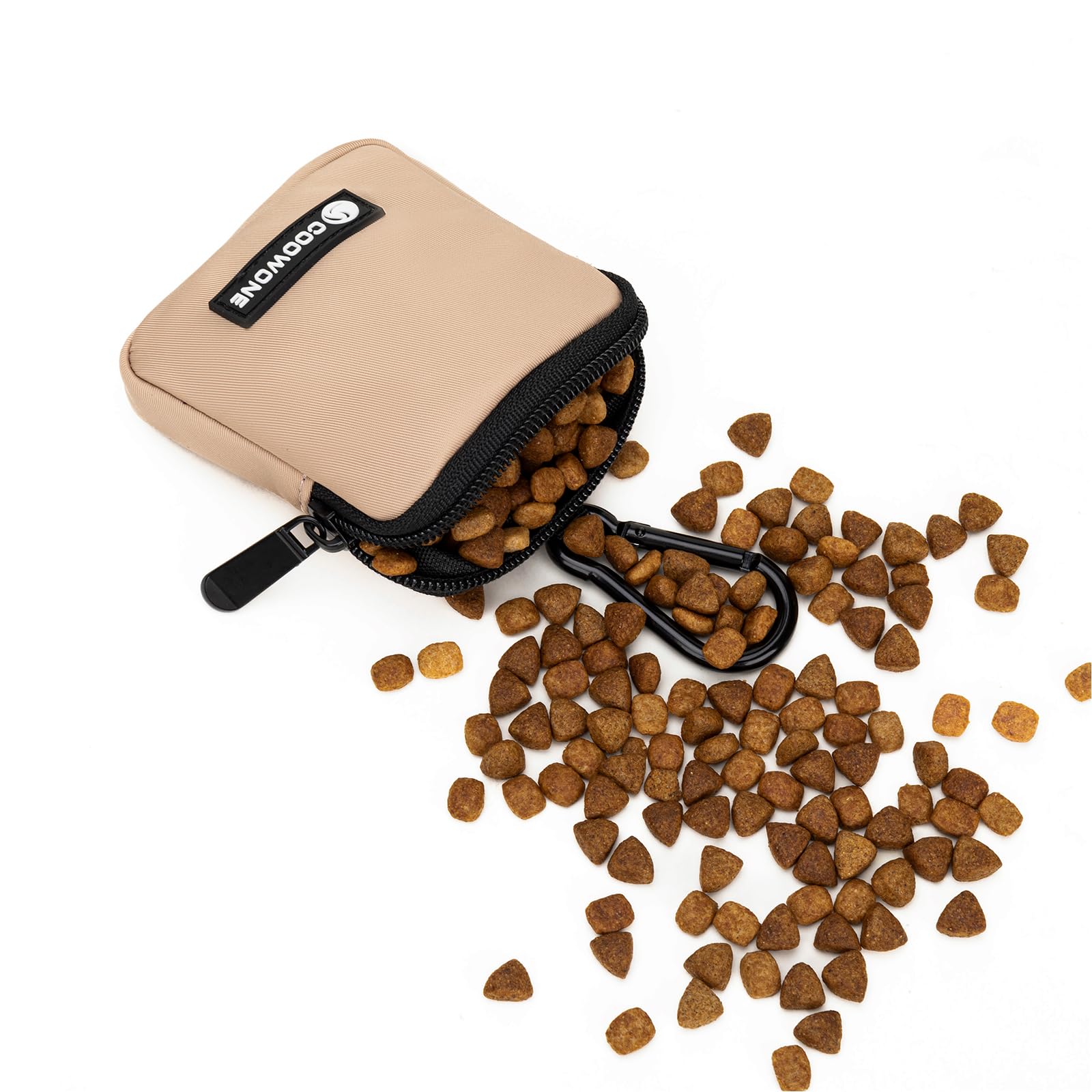COOWONE dog treat pouch multifunctional use for training, makeup, keys.