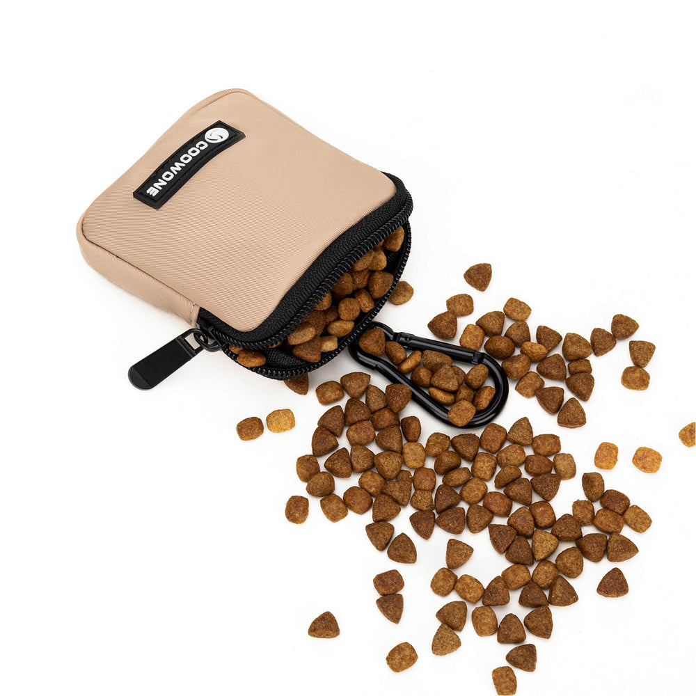 COOWONE dog treat pouch multifunctional use for training, makeup, keys.
