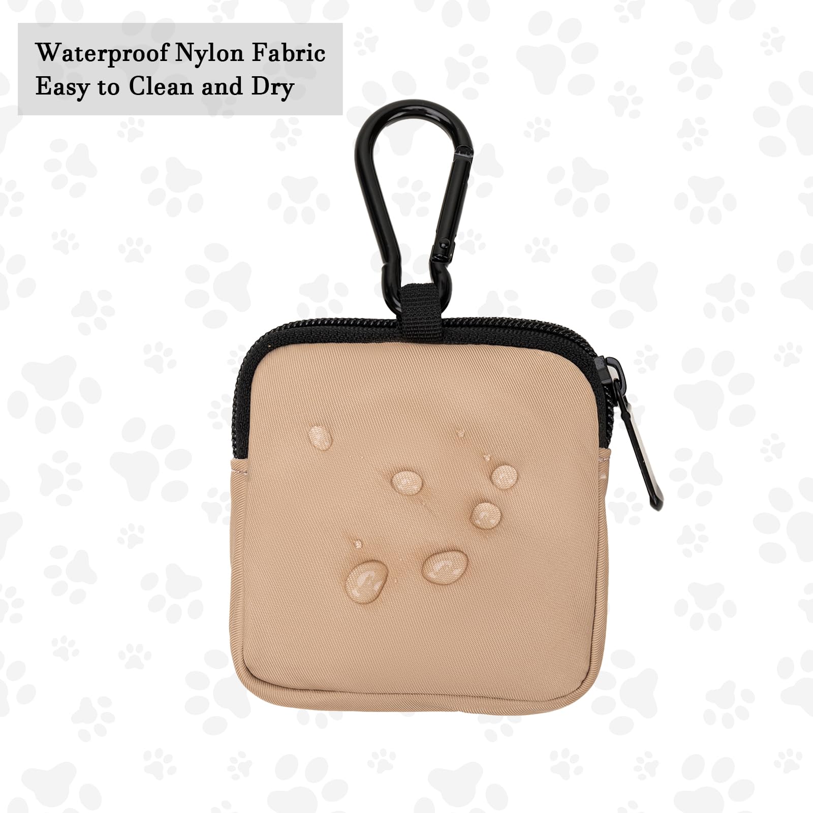 COOWONE dog treat pouch one-handed operation enables quick treat access.