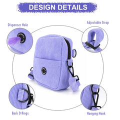 COOWONE dog treat pouch strap adjustment enables comfortable hands-free walking