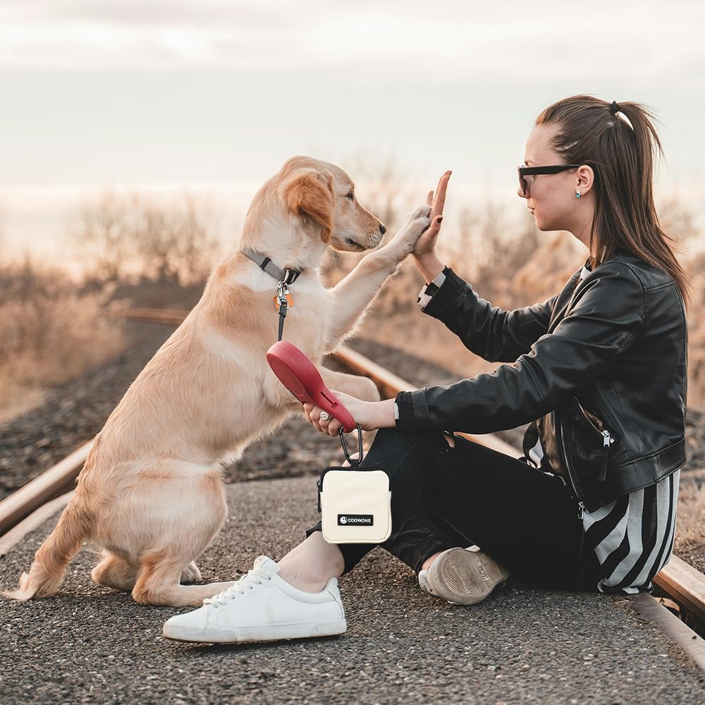 COOWONE park-ready dog treat pouch supports outings with organized storage.