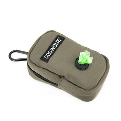 COOWONE poop bag pocket fits 1-2 rolls for quick waste cleanup.