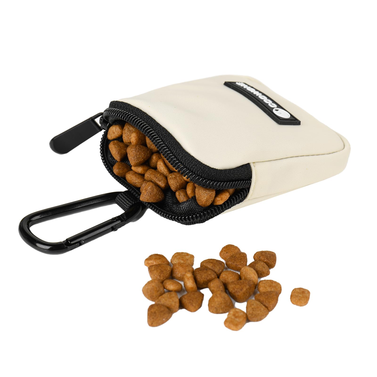 COOWONE built-in waste bag dispenser shown for easy cleanup on walks.