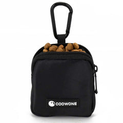COOWONE waterproof dog treat pouch main compartment keeps treats organized during training.