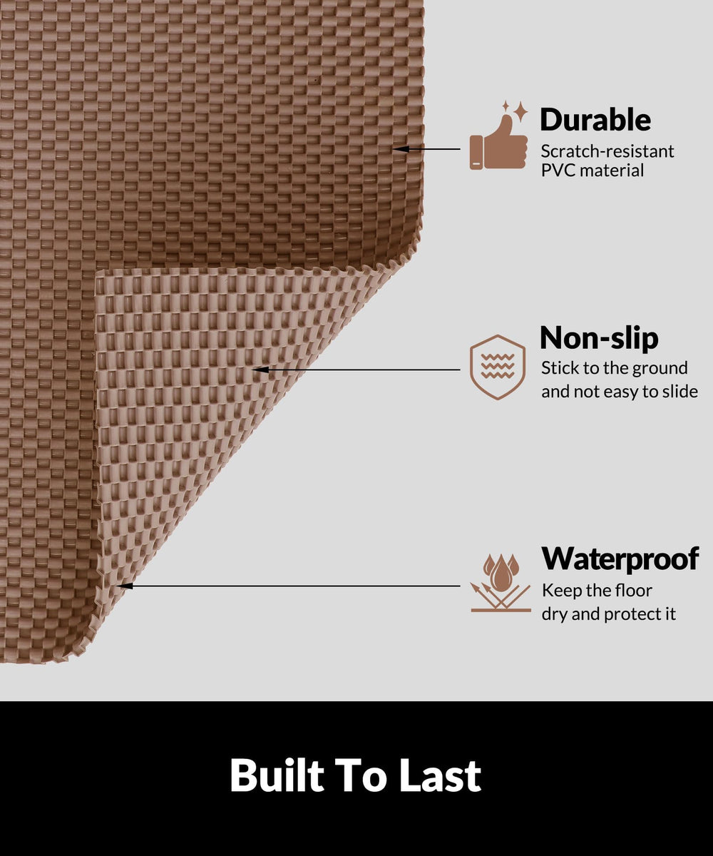 Cooyes litter mat protects floors from moisture and spills