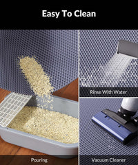 Cooyes cat litter mat large 23x35 inches provides ample surface for paws