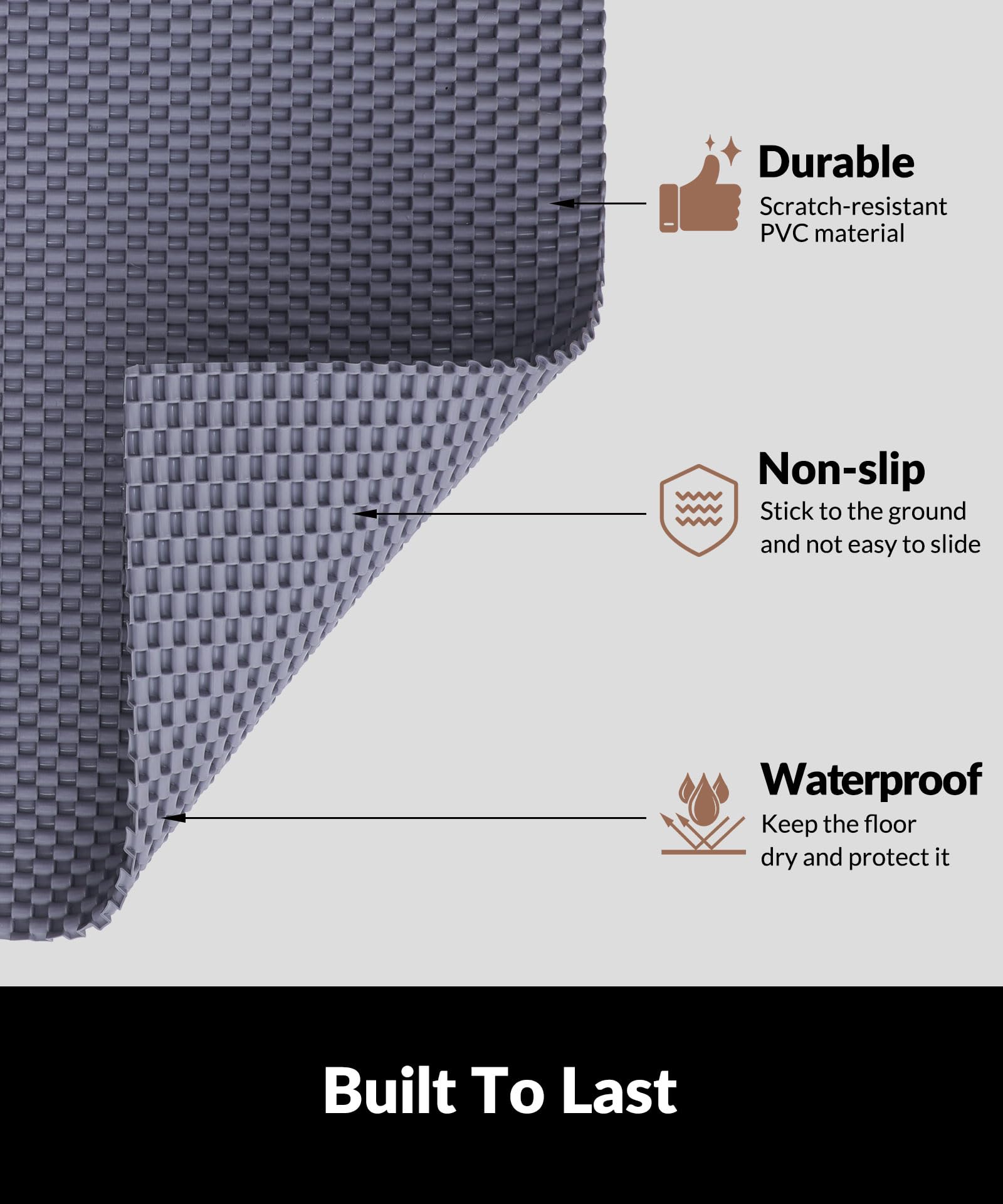 Cooyes helps prevent floor mess by trapping litter as cats step out