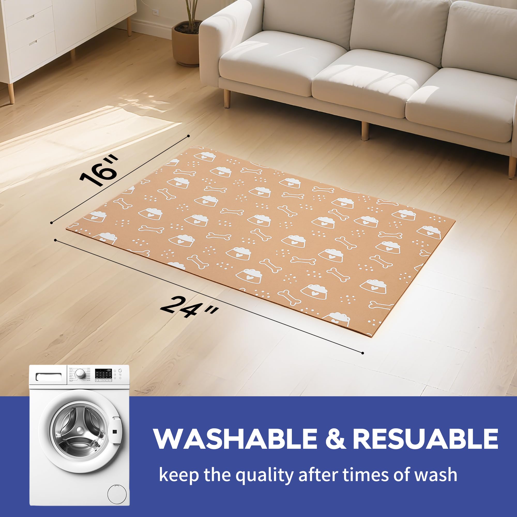 Cooyes grey-patterned mat blends with modern decor.