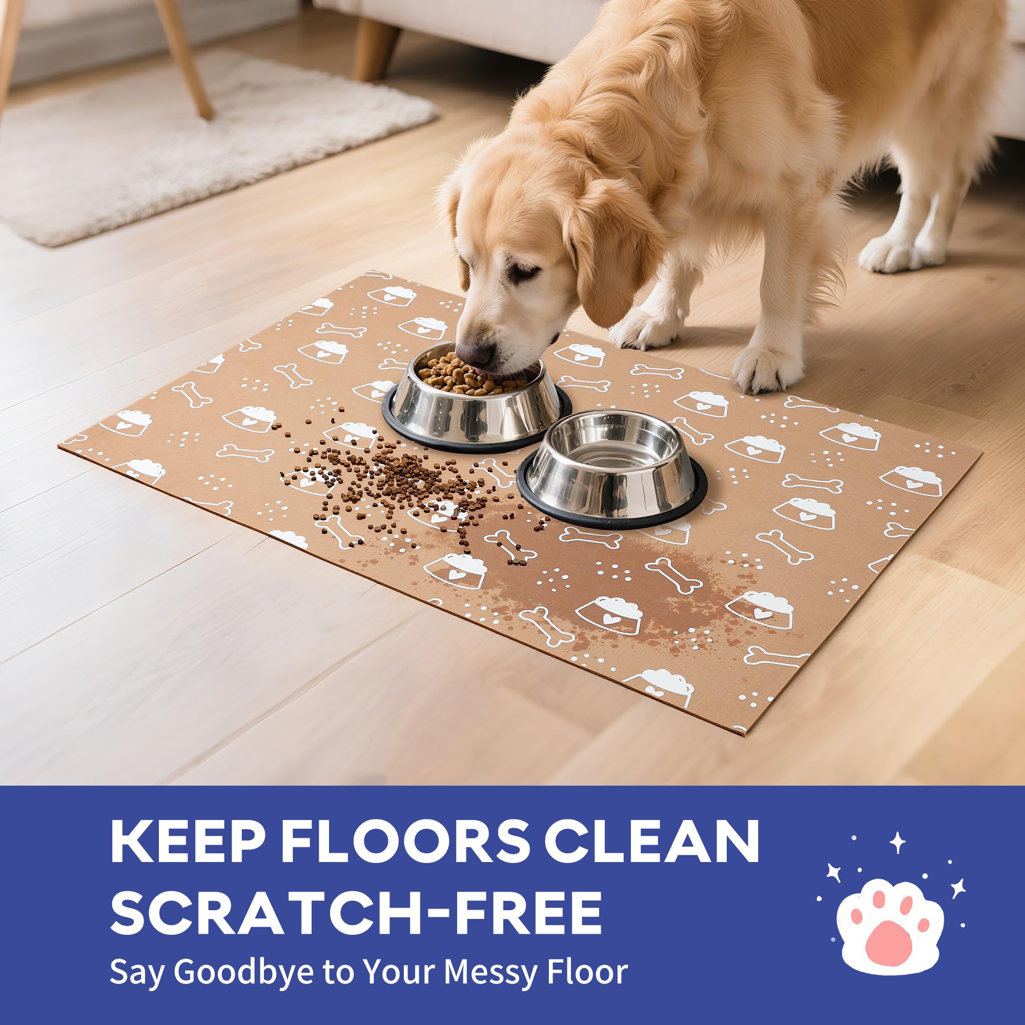 Cooyes large mat 17x36 full-room setup for bigger feeding spaces.