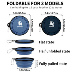 COOYOO bowl with reinforced rim to prevent spills